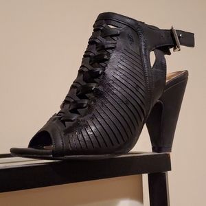 Cityclassified peep toe booties, only worn once!